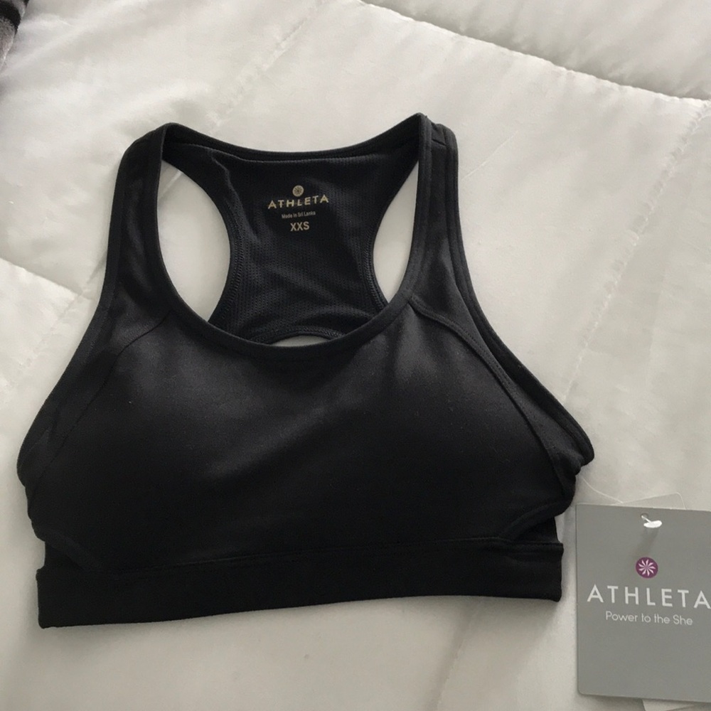 Athleta black sports bra.
